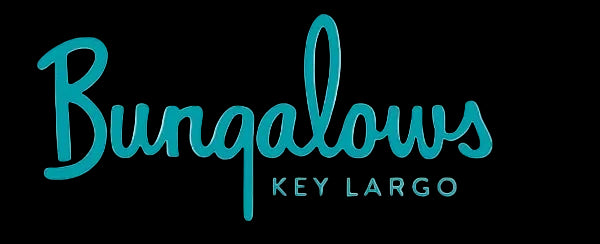 Teal 'Bungalows Key Largo' logo